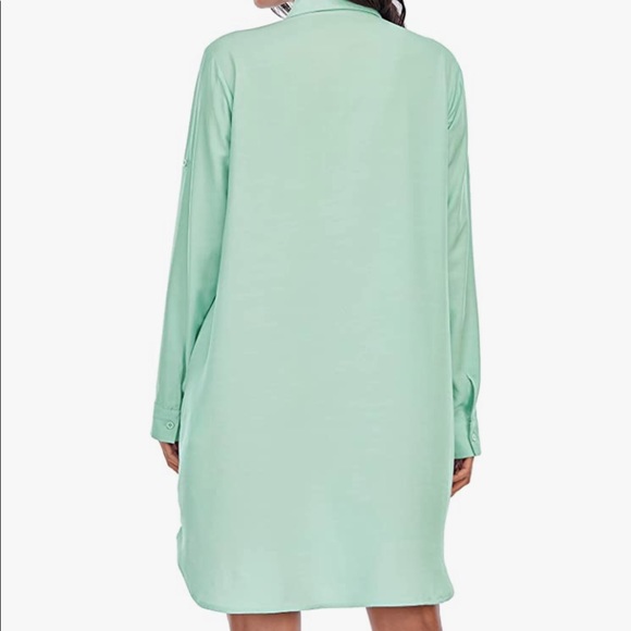 Amazon Find Buttoned Down Shirt Tunic Dress 👗 - Picture 9 of 10